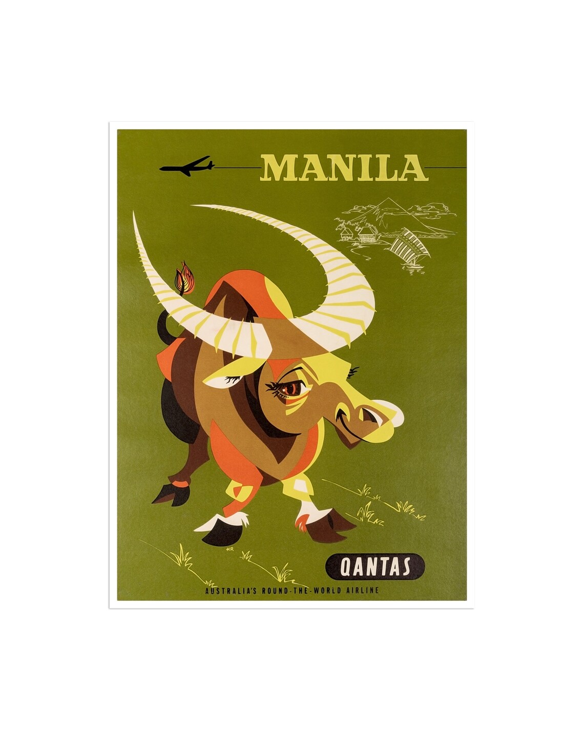 Manila Travel Poster, Abstract & Modern Decor