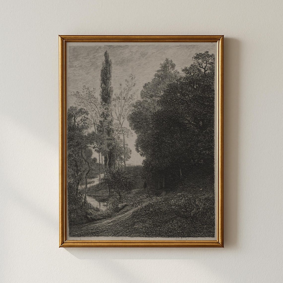 Vintage Forest Path Print Bedroom Decor Collected Prints Cpp149