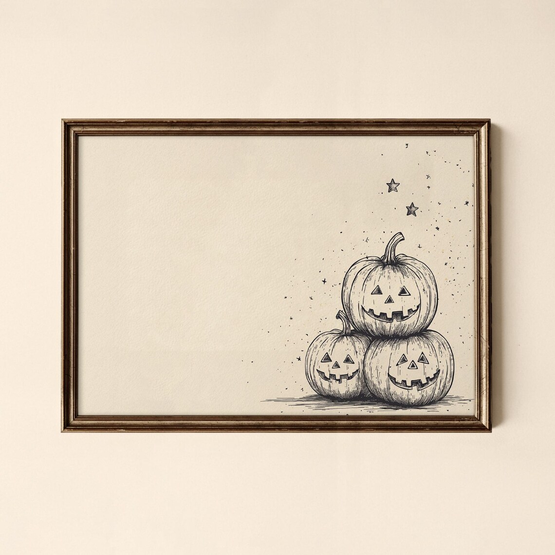 Halloween Jackolanterns Print Holiday Wall Art Living Room Decor Collected Prints Cpl645