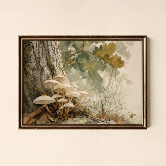 Vintage Forest Print Nature Wall Art Living Room Decor Collected Prints Cpl707