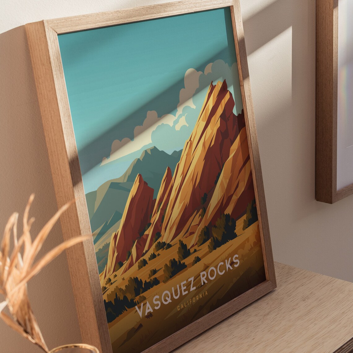 Vasquez Rocks Poster, California Landmark Art Print - Image 2