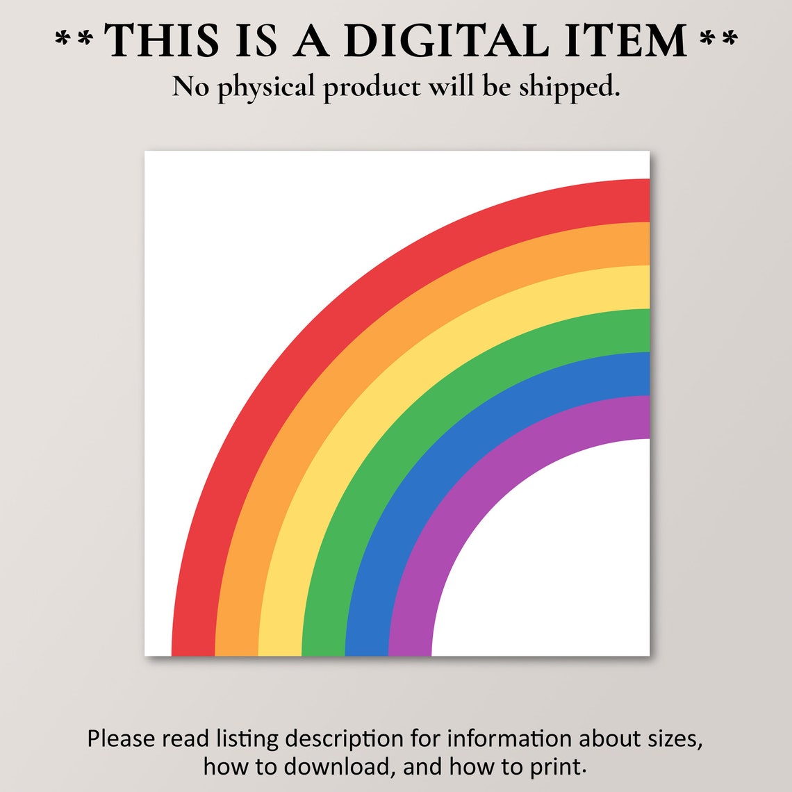 Rainbow Arc Minimalist Stripe Art Colorful Modern Wall Poster - Image 4