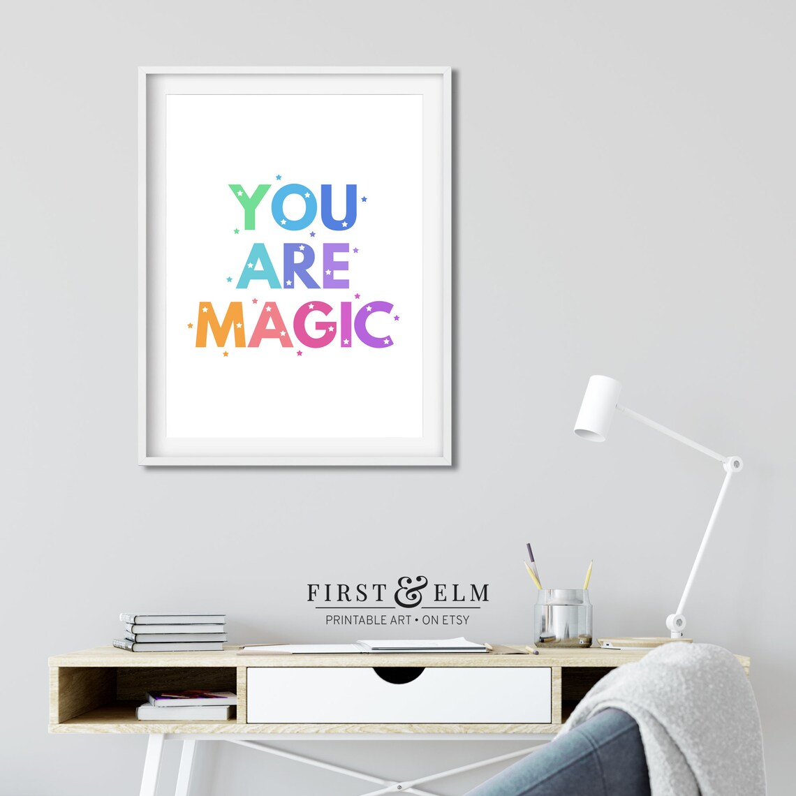 You Are Magic Inspirational Saying Art Print - Image 2