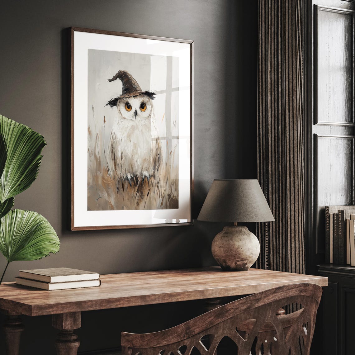 Owl Print, Halloween Witchy Fall Decor - Image 3