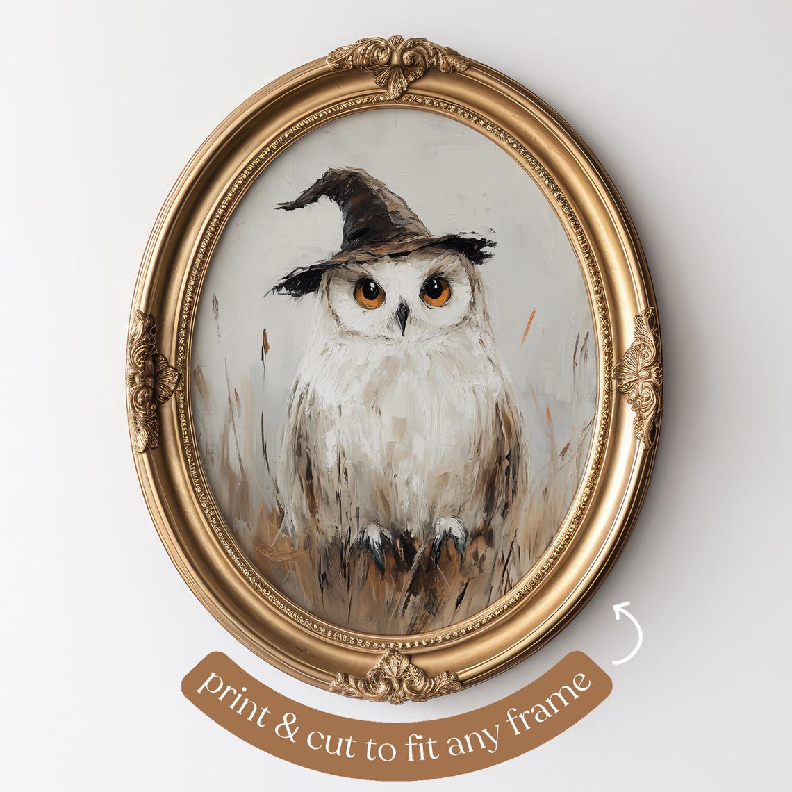 Owl Print, Halloween Witchy Fall Decor - Image 5
