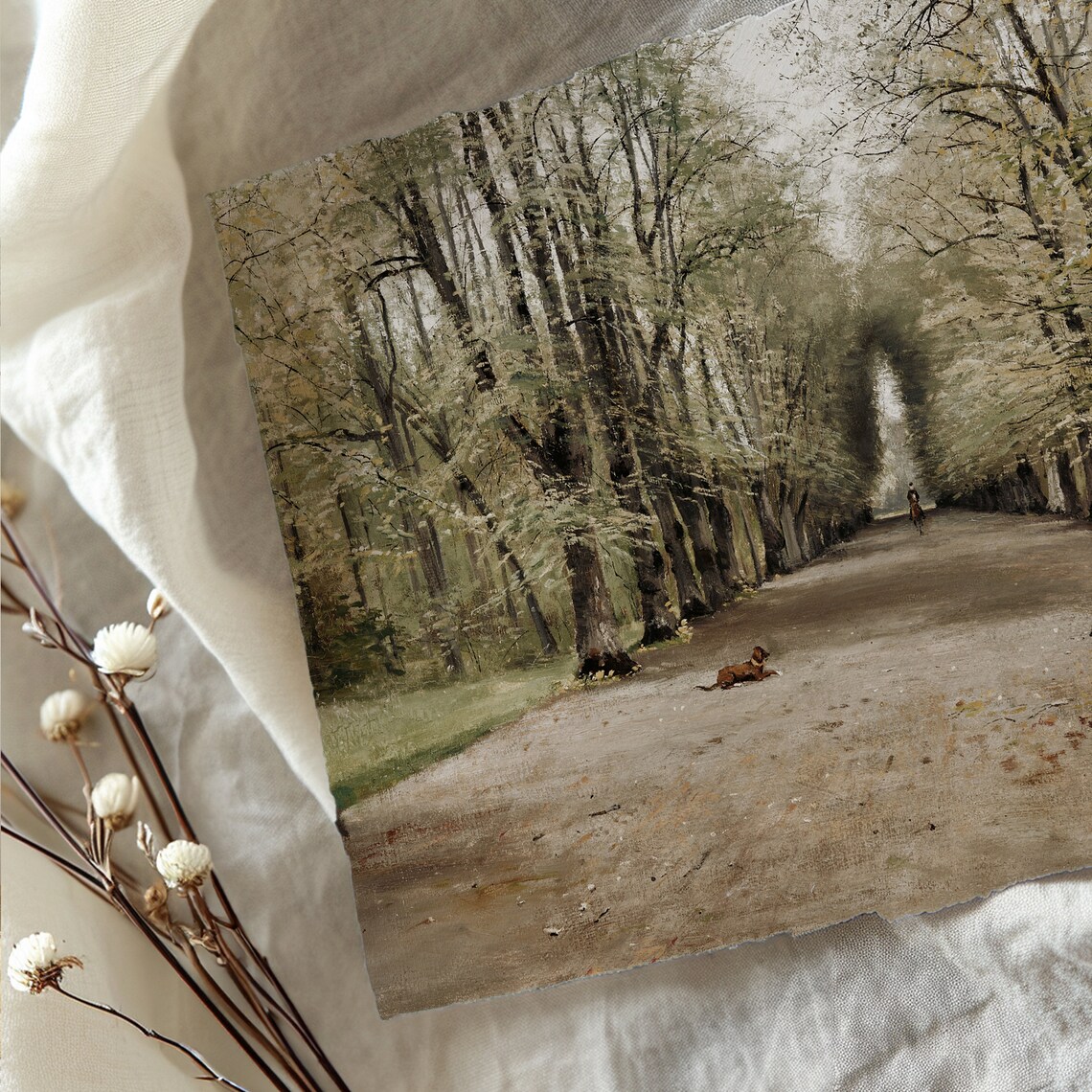 Forest Park Vintage Equestrian Art Print - Image 5