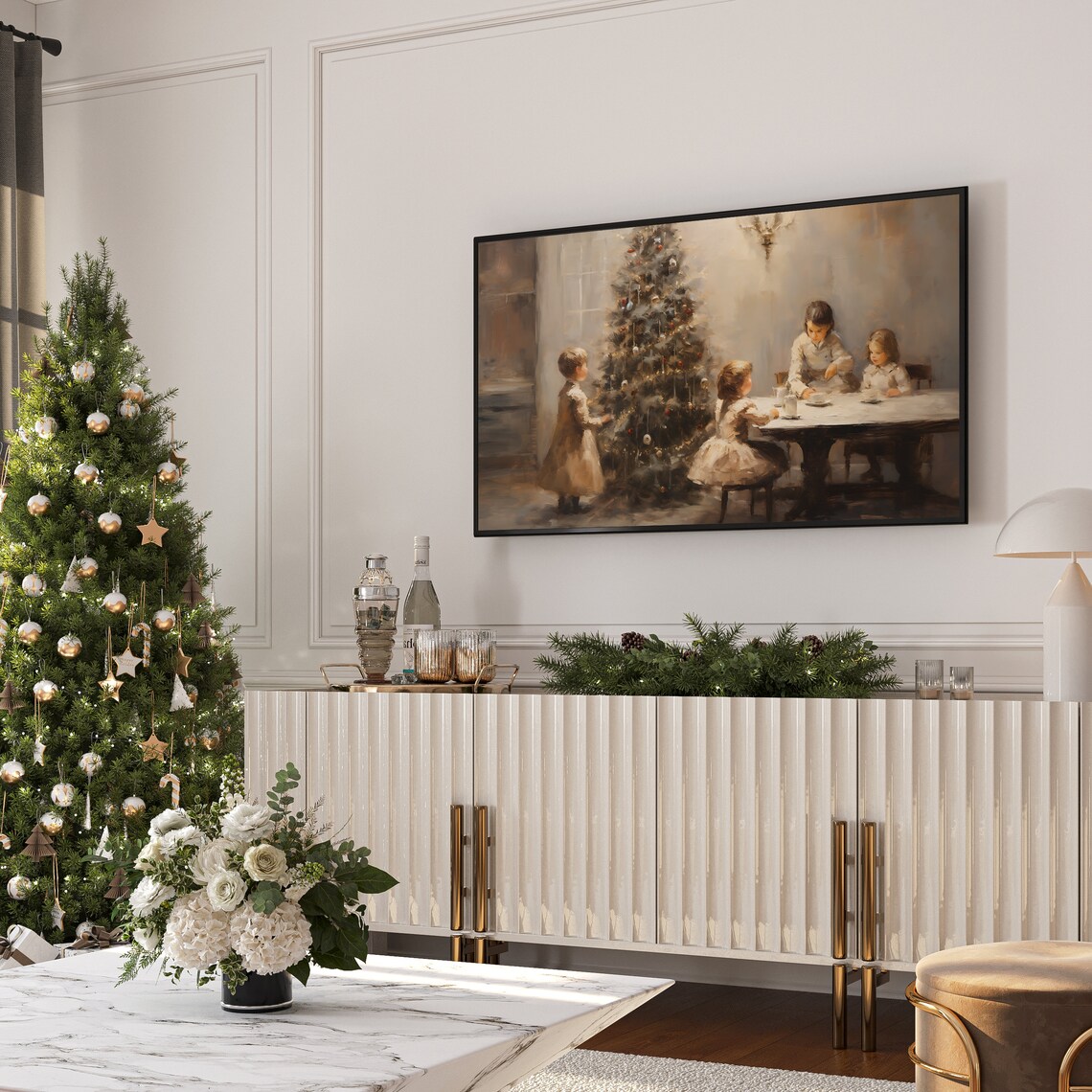 Christmas Silent Night Winter Home Decor Art Print - Image 4