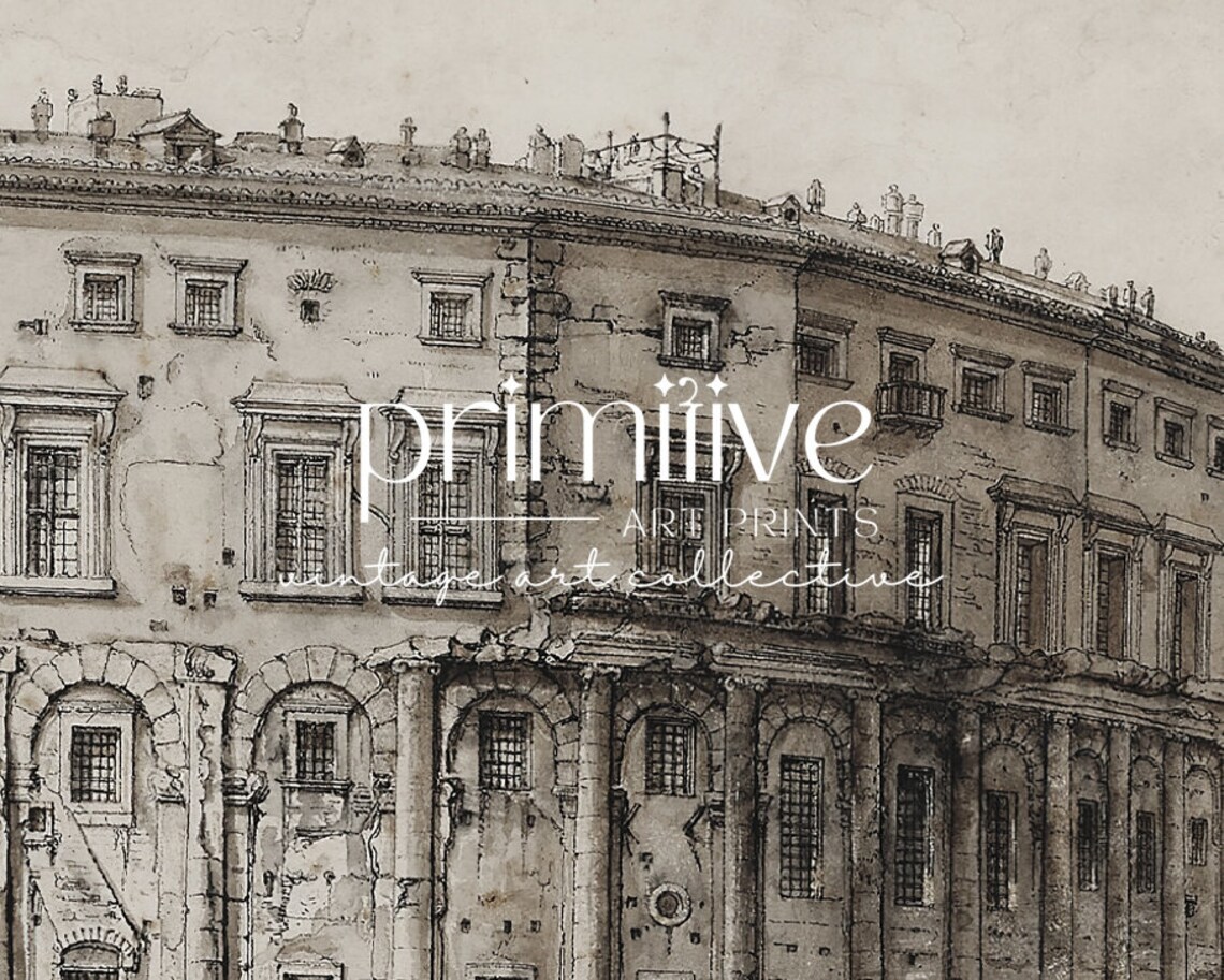 Rome Theatre Architecture Vintage Europe Poster Print - Image 2