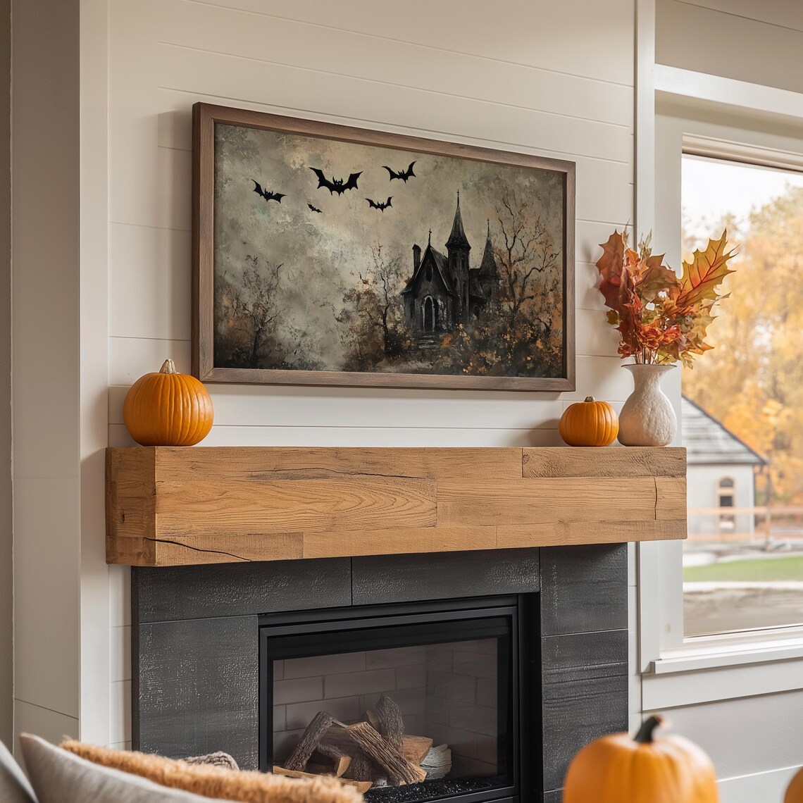 Haunted House Spooky Halloween Night Art Print - Image 3
