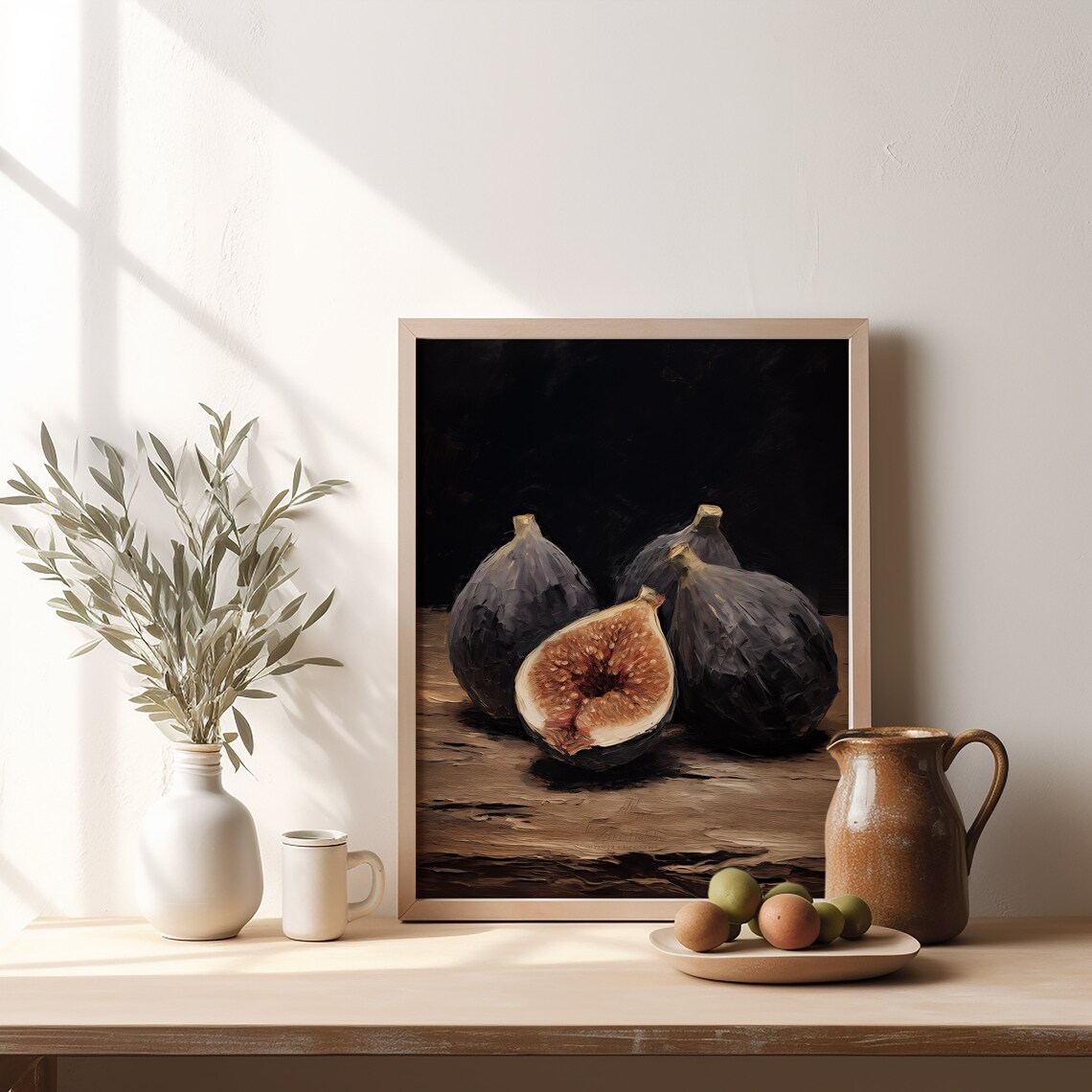 Fig Art Print, Vintage Rustic Kitchen Decor - Image 5