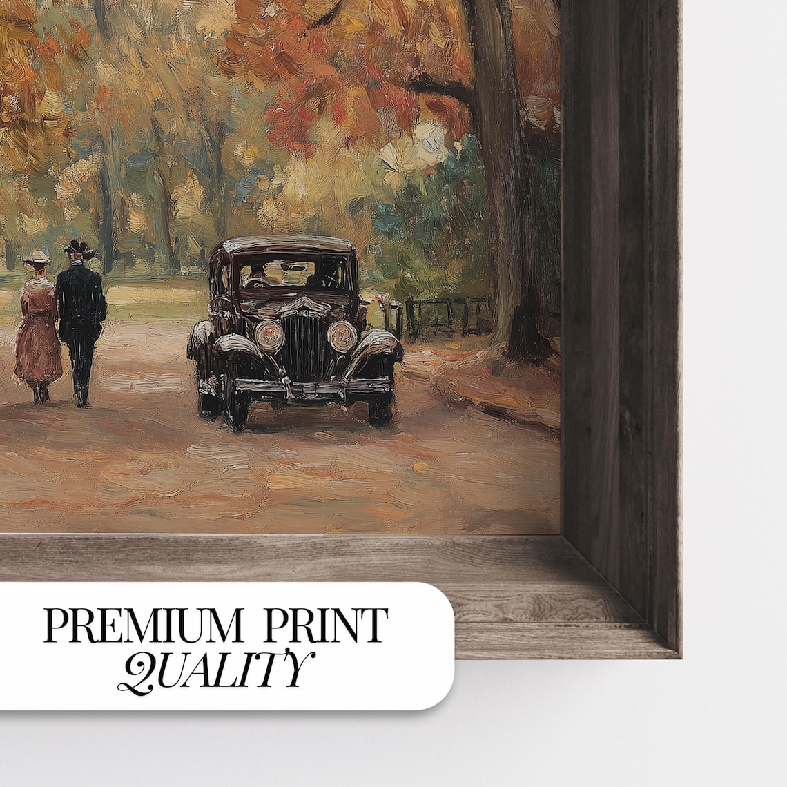 Fall In Central Park Vintage Autumn Landscape Art Print - Image 2