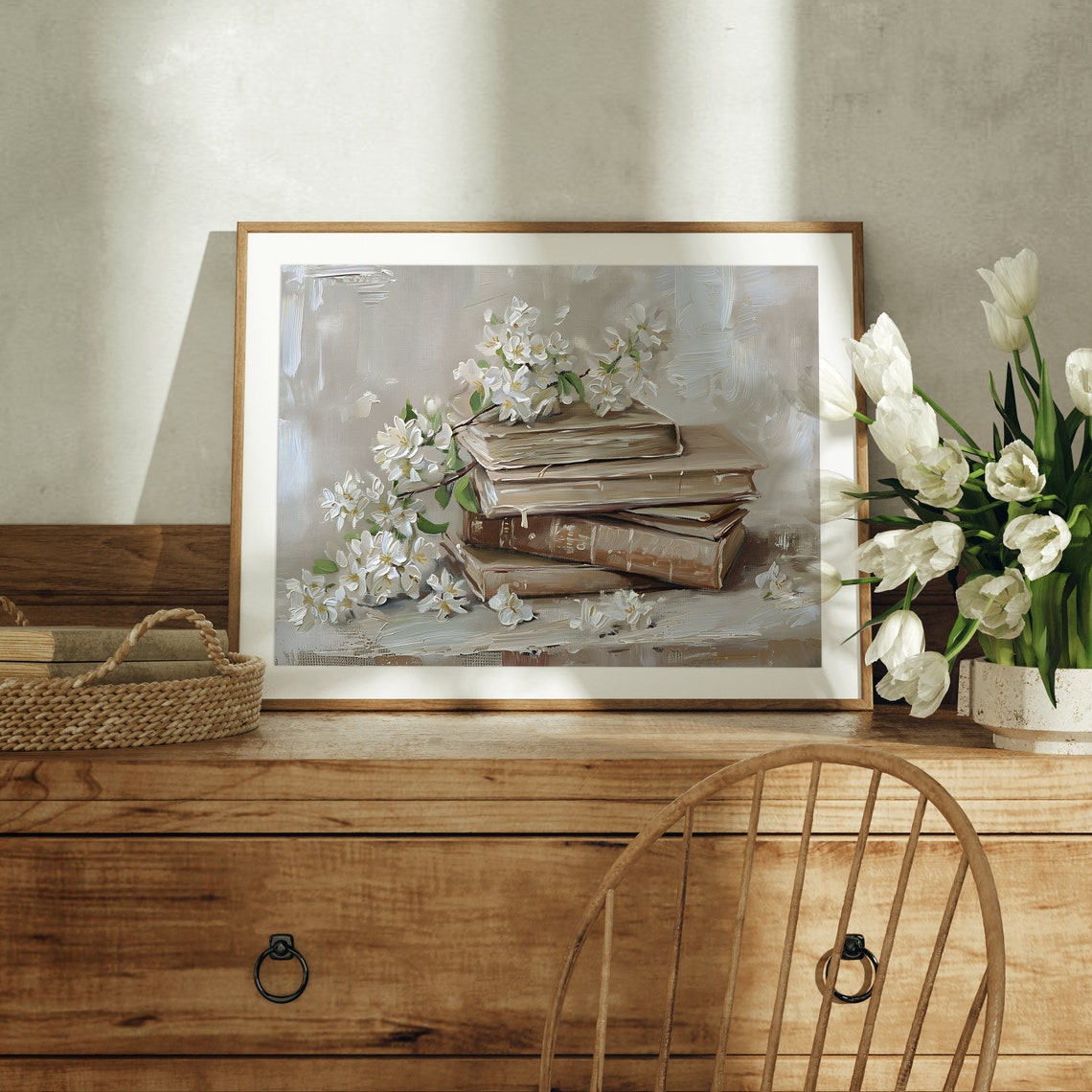 Light Academia Stack Of Books Art Print - Image 2