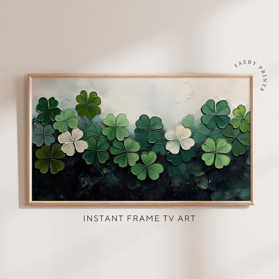 St Patricks Day Lucky Clover Shamrock Art Print