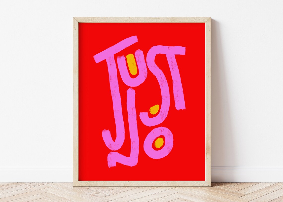 Just No Gender Equality Poster, Maximalist Decor
