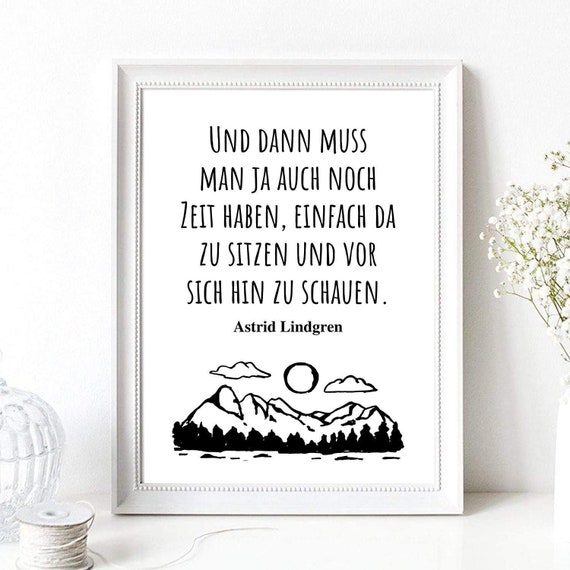 Din A4 Art Print Without Frame Saying Having Time Relaxation Rest Relax Picture Poster Gift Print