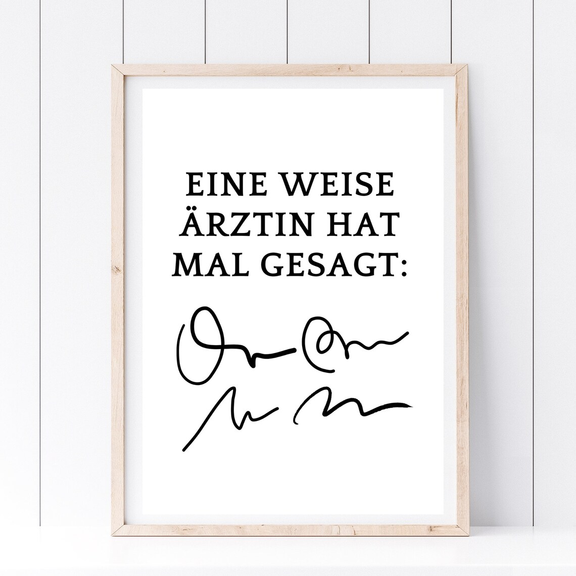 Wise Female Doctor Once Said Funny Medical Humor Signature Wall Poster