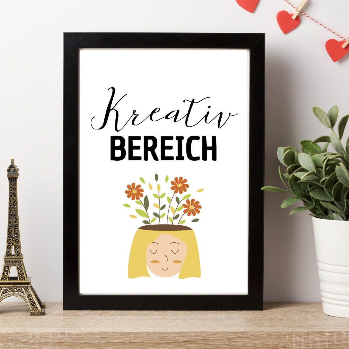 Creative Area Office Study Motivation, Art Print
