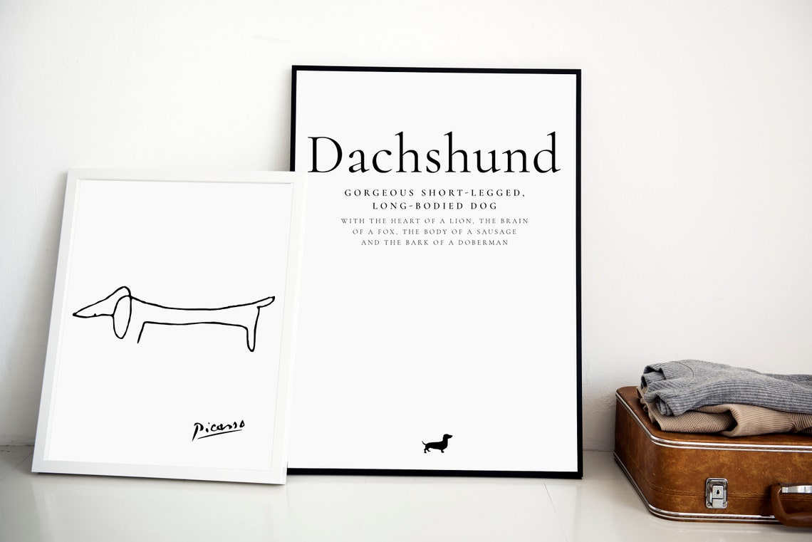 Dachshund Definition Funny Sausage Dog Quote Dog Lover Wall Poster - Image 3