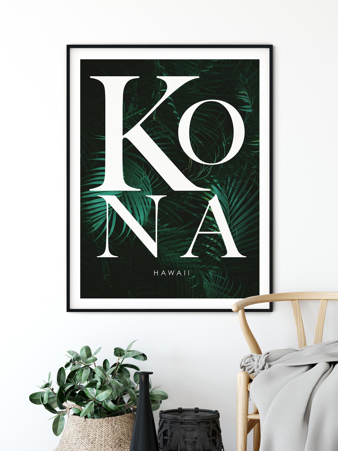 Kona Hawaii Travel Poster, Ocean & Beach Art Print - Image 5