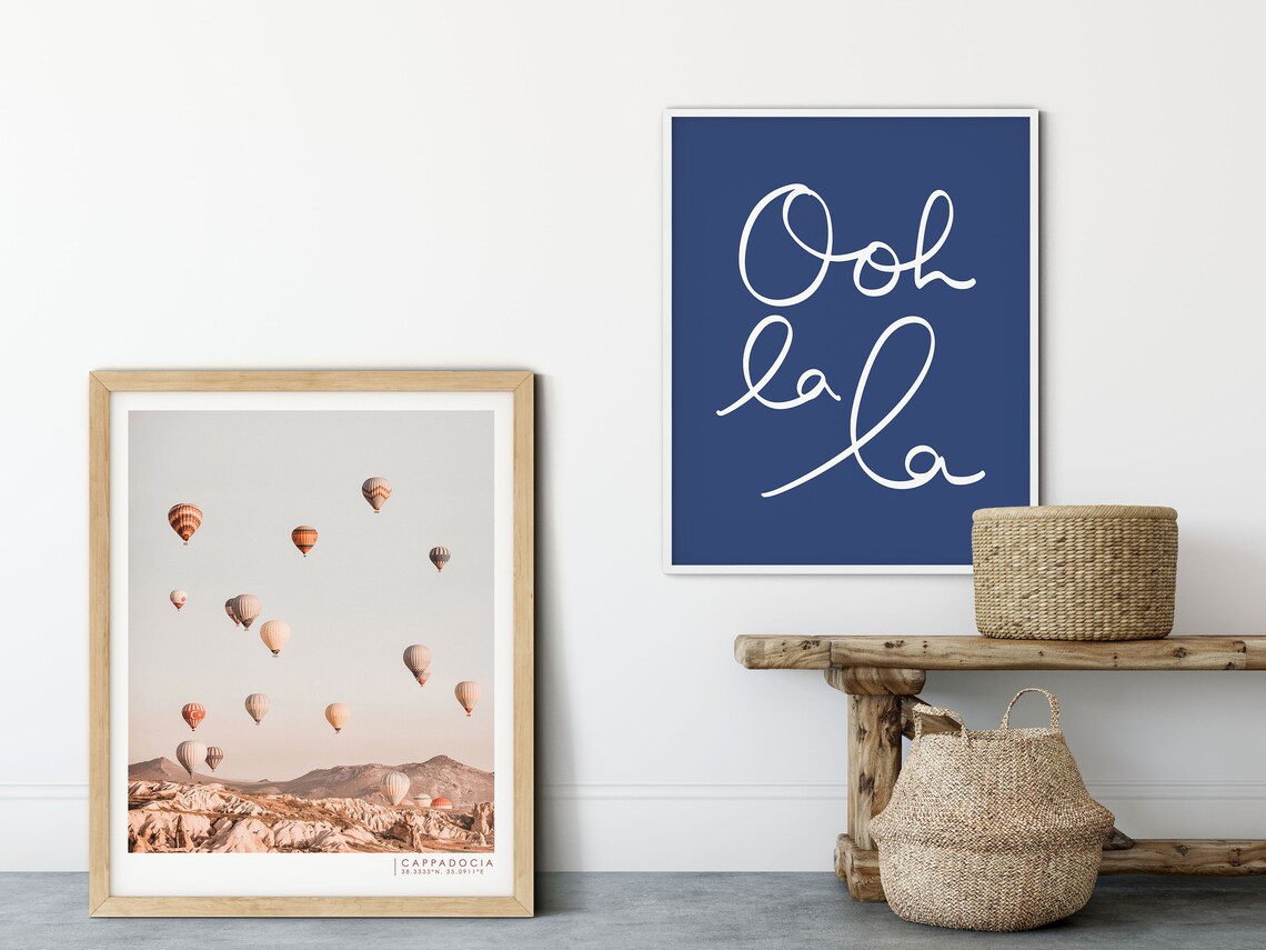 Ooh La La Quote, French Typography Wall Art Print - Image 3