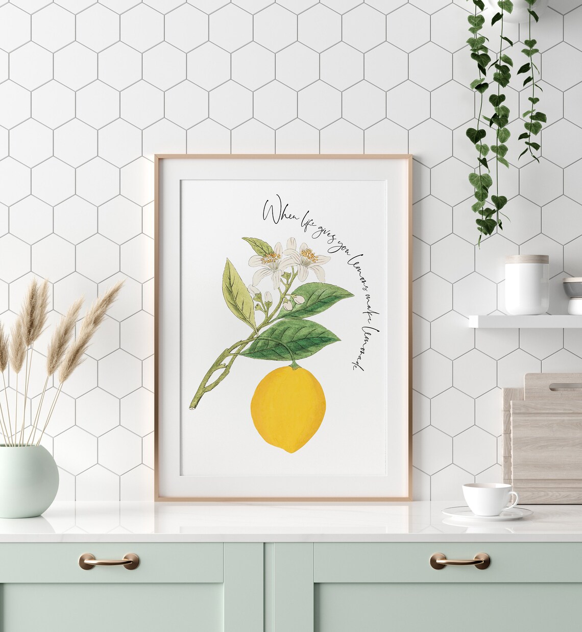 When Life Gives You Lemons Make Lemonade Kitchen Dining Wall Decor Kitchen Print Dining Wall Decor Bar Decor Lemons Print New Home - Image 3