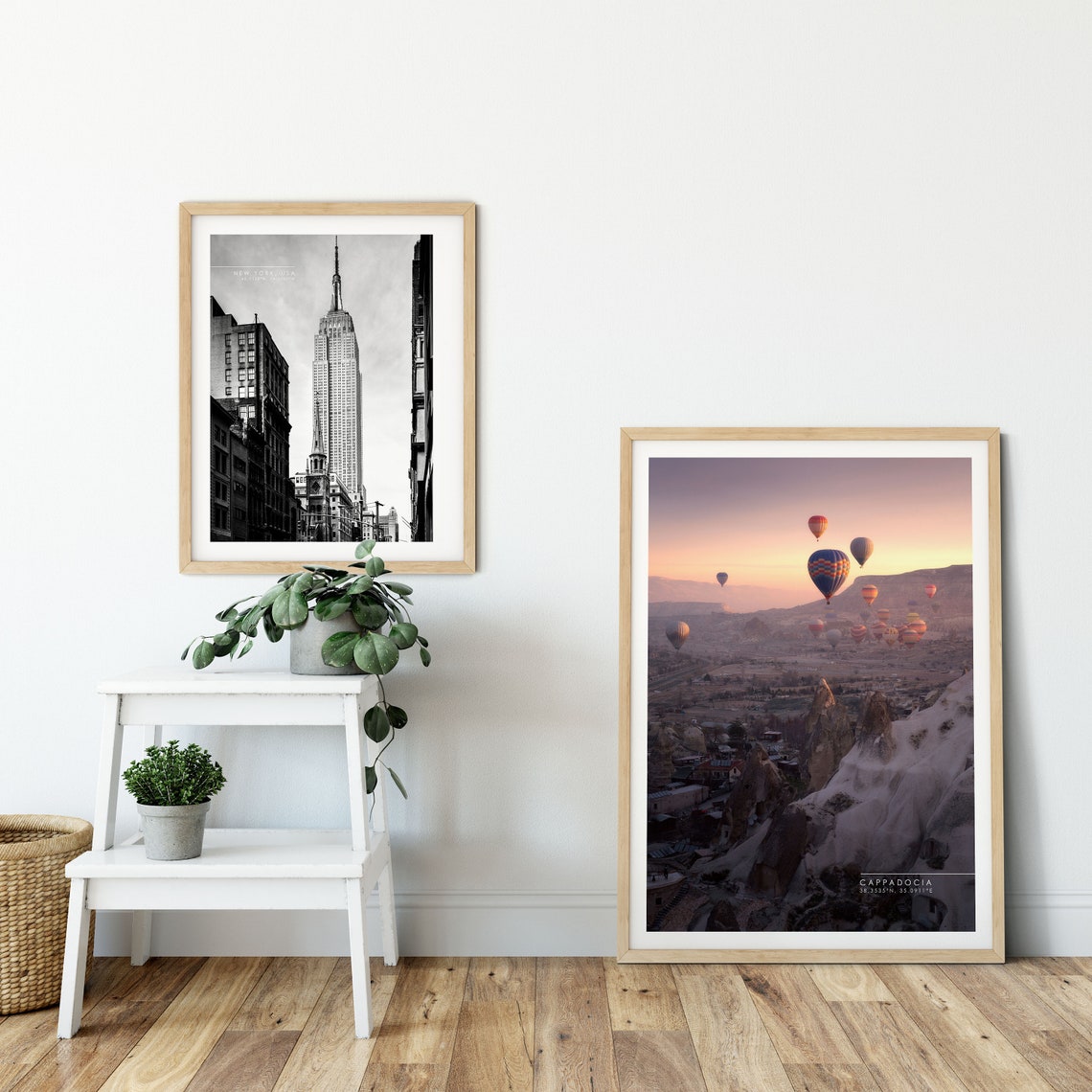 Cappadocia Travel Poster Cappadocia Photography Print Travel Turkey Home Decor Farmhouse Coastal House Wall Art Hot Air Balloon Print - Image 2