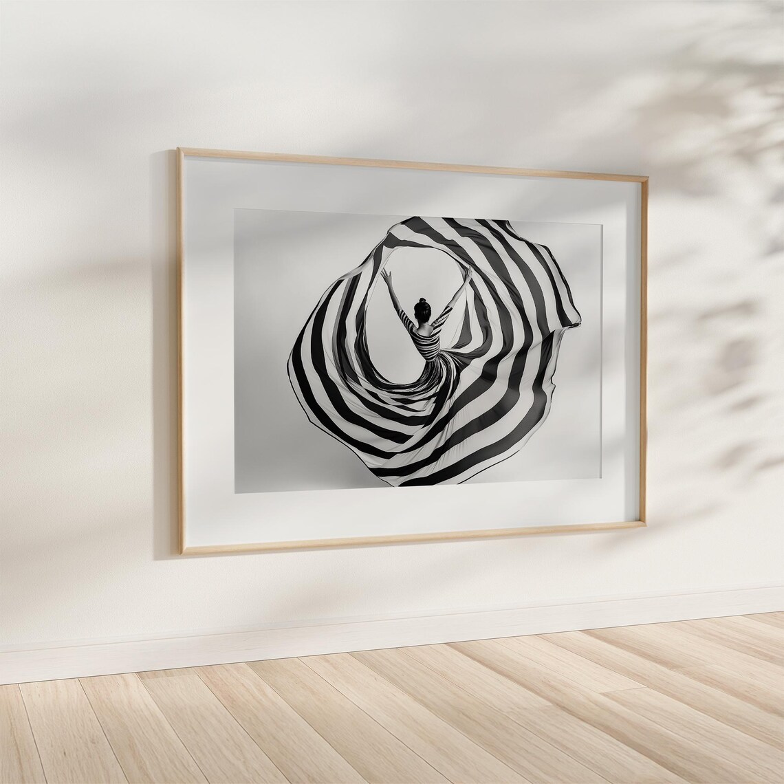 Ballerina Line Art, Minimalist Monochrome Art Print - Image 2