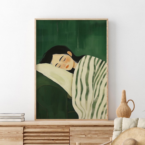 Abstract People Stripe Woman, Contemporary Poster