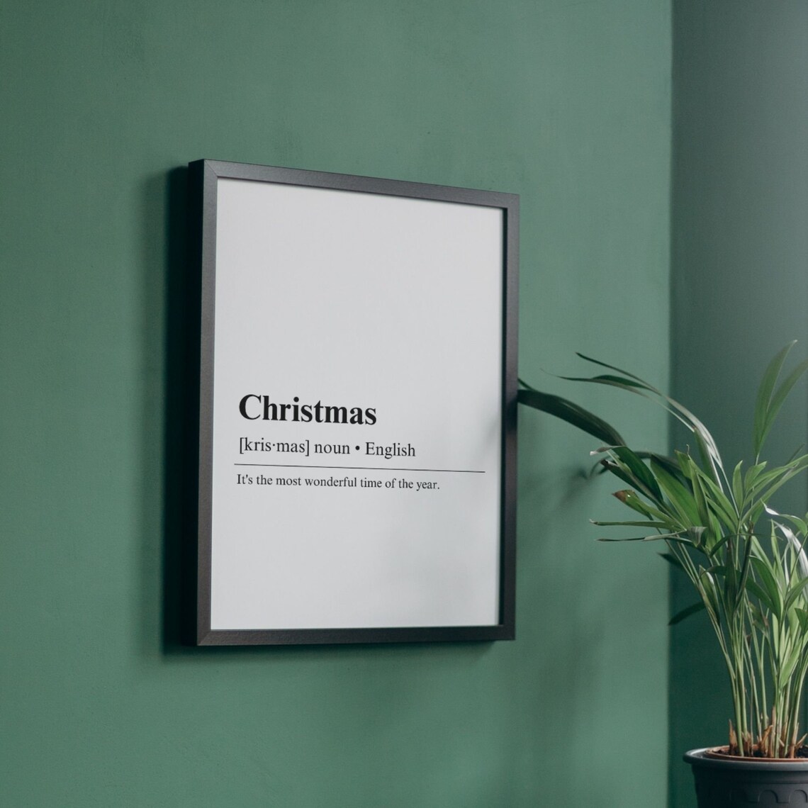 Christmas Definition Sign, Christmas Wall Decor - Image 2