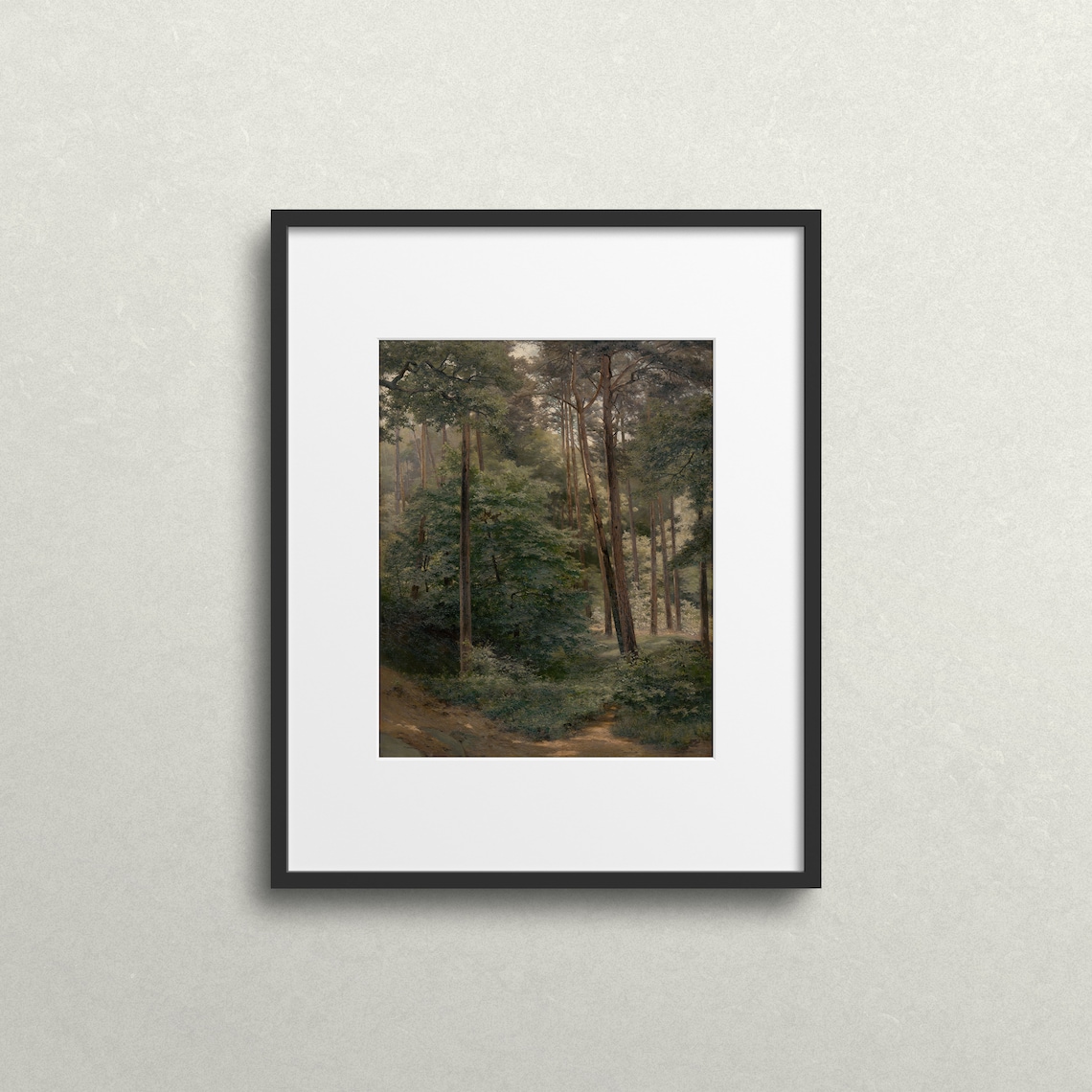 Alone In The Forest, Vintage Oregon Landscape Art Print - Image 2