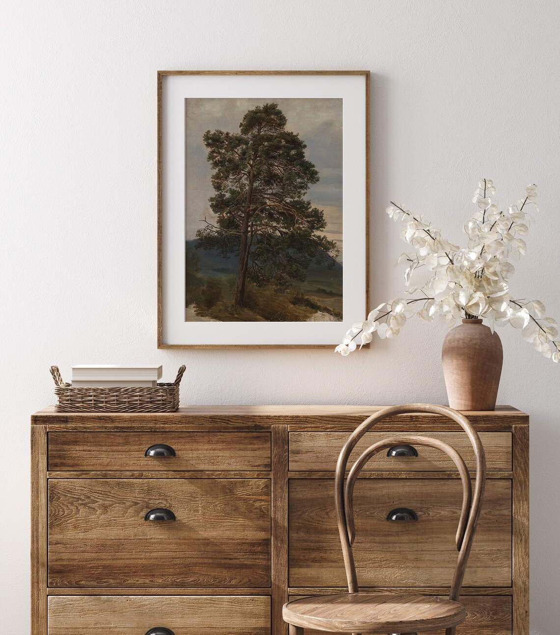 Oregon Coastal Pine Moody Forest Art Print - Image 3