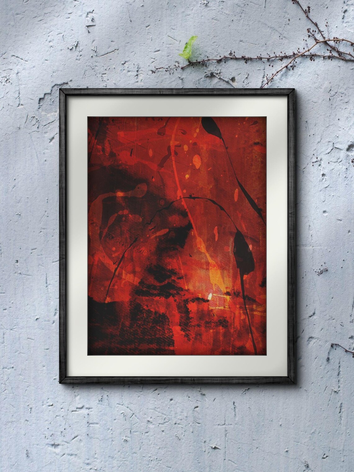 Mixed Media Abstract Night Sky Formations Art - Image 3