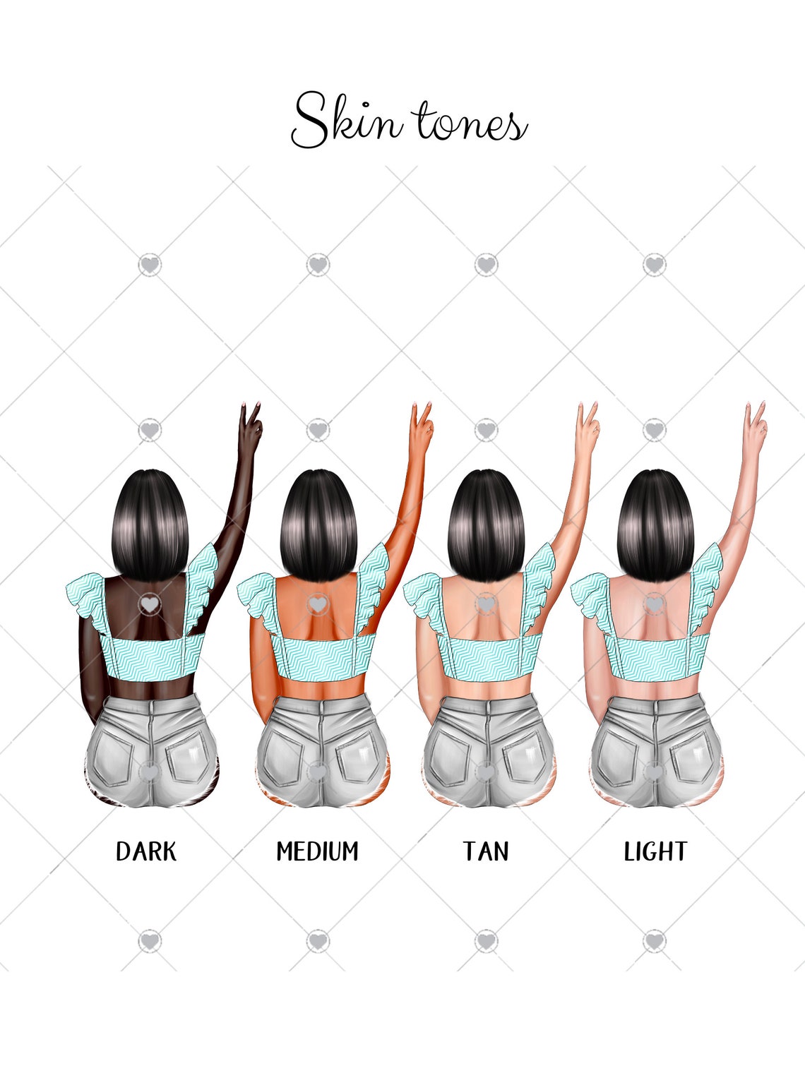Three Best Friends On A Wooden Swing Under Hanging Greenery Poster - Image 5
