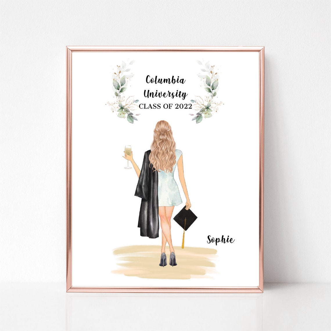 Columbia University Class Of 2022 Personalized Graduation Poster
