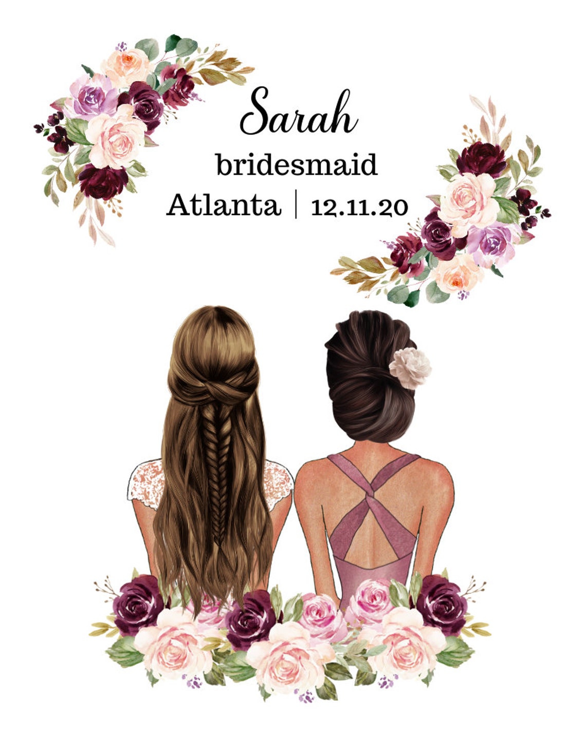 Custom Maid Of Honor Print Will You Be My Maid Of Honor Maid Of Honor Proposal Art Matron Of Honor Proposal Bridal Party Gift - Image 3