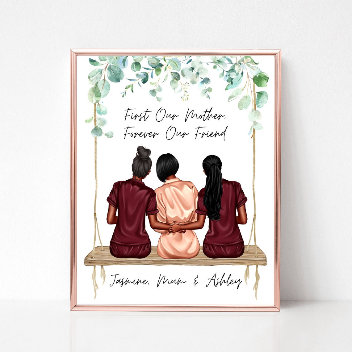 First Our Mother Forever Our Friend Mothers Day Poster Gift for Her - Image 5