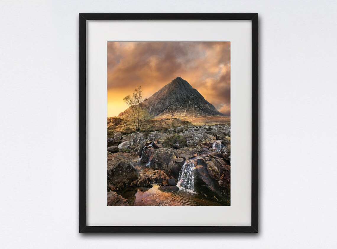 Buachaille Etive Mor Art Print, Glencoe Scotland