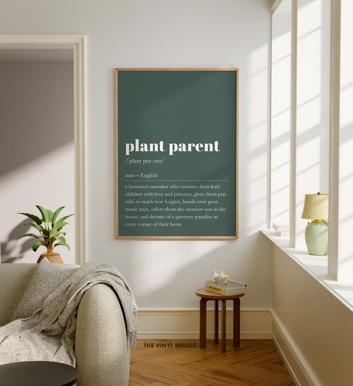 Plant Parent Definition Dictionary Botanical Caretaker Quote Poster - Image 2