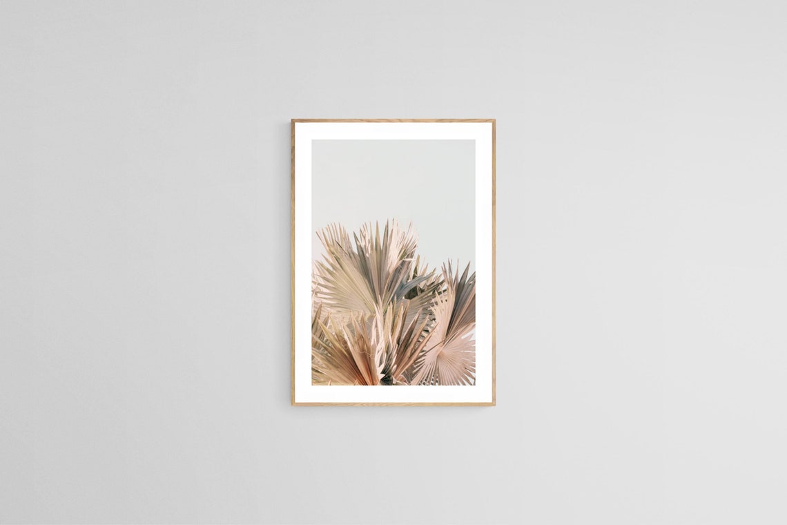 Palm Tree Print, Tropical Botanical Art