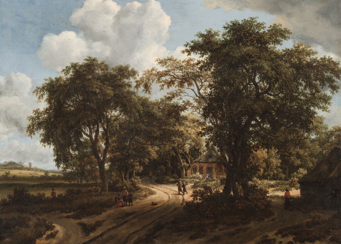 French Country Farm Landscape, Farmhouse Art Print - Image 2
