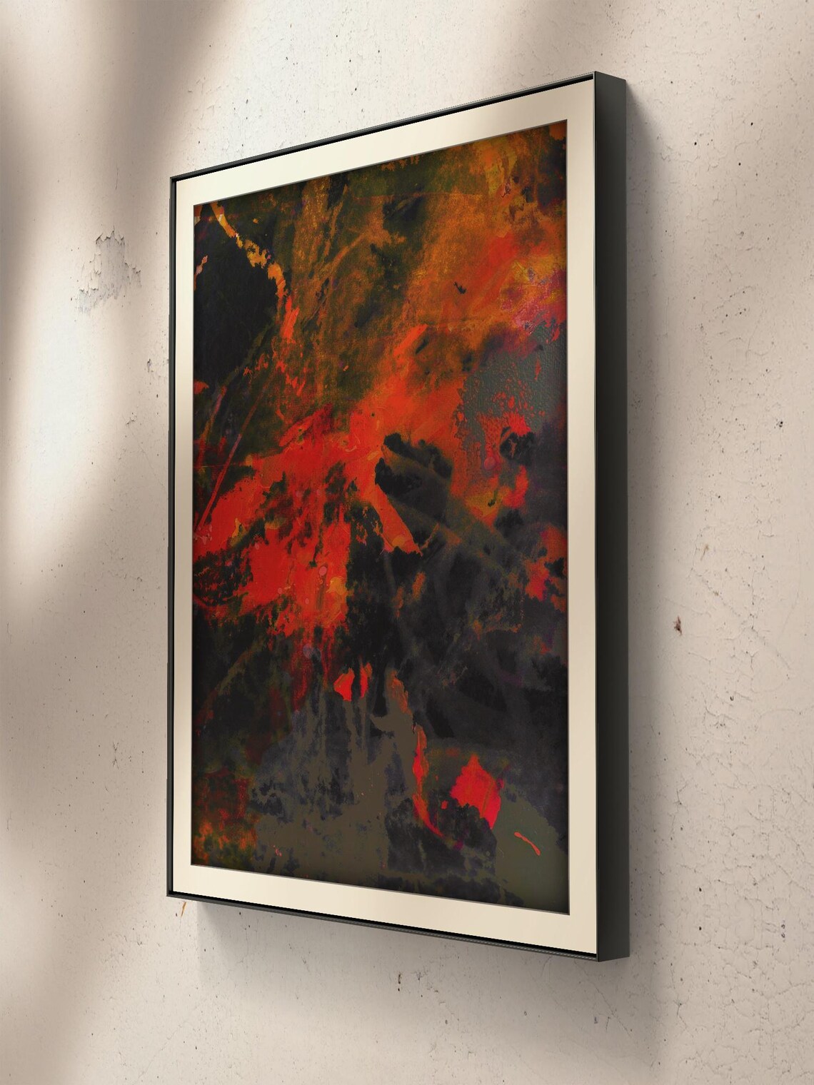 Abstract Nature Painting, Interplay Of Color And Form - Image 2