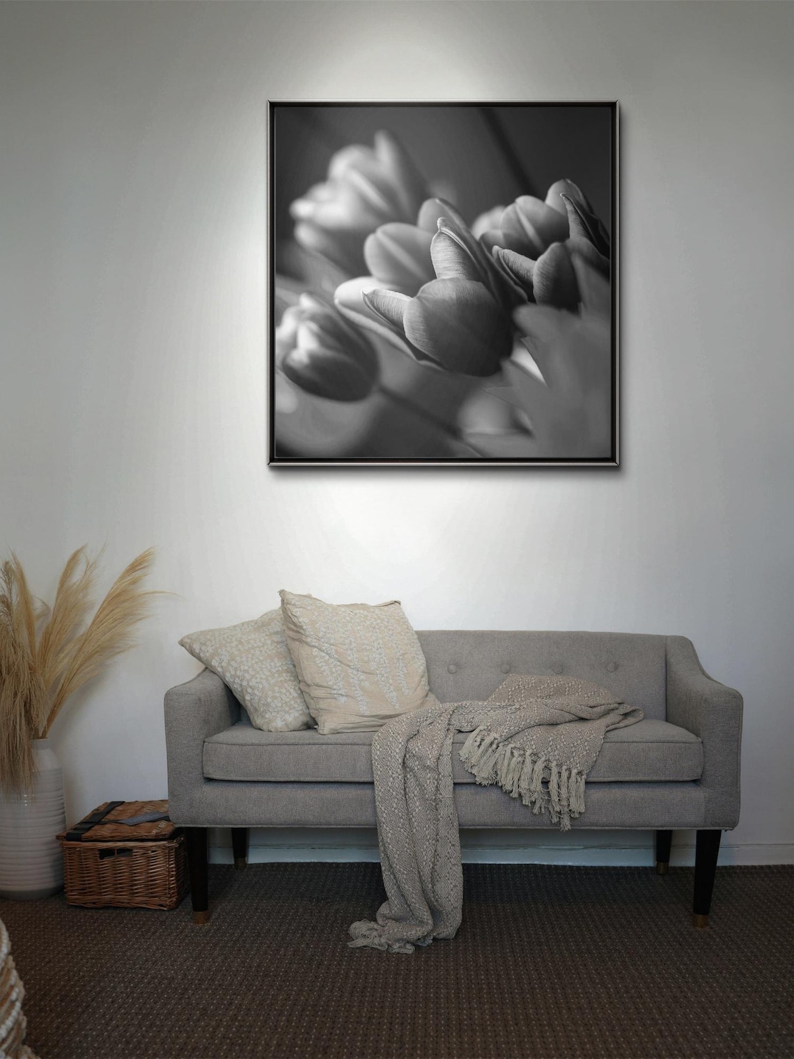 Tulip Close Up Photograph, Elegant Floral Art Print