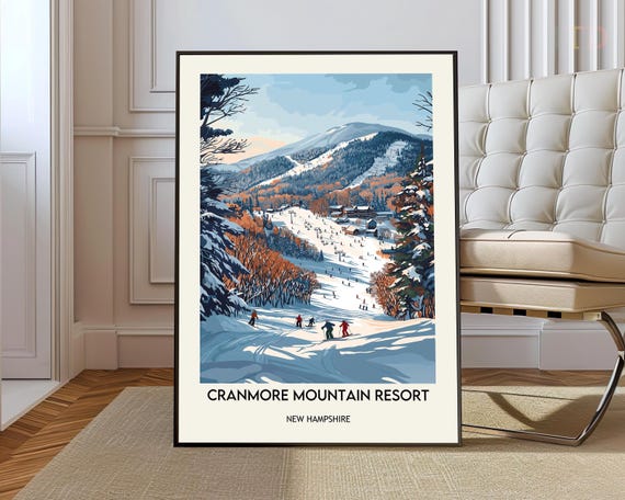 Cranmore Mountain Resort Poster Wall Art Print Photo