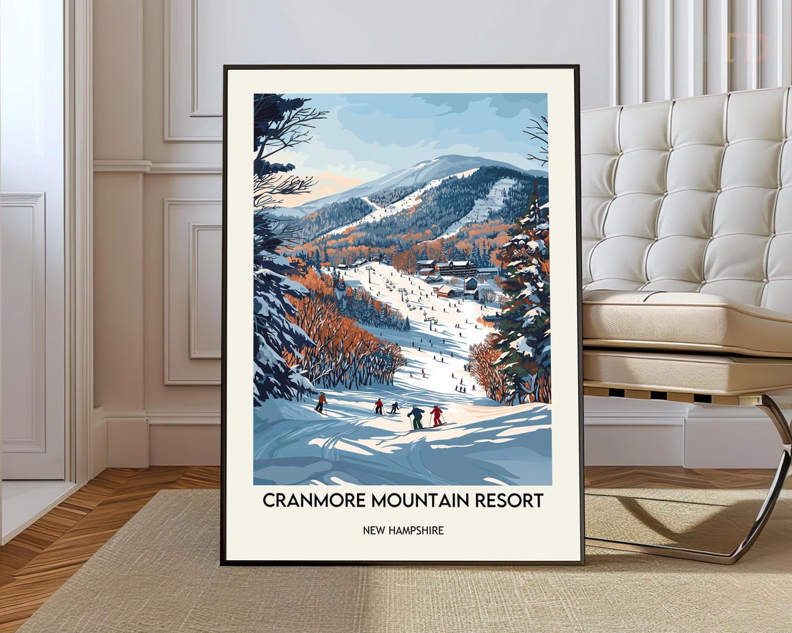Cranmore Mountain Resort Poster Wall Art Print Photo