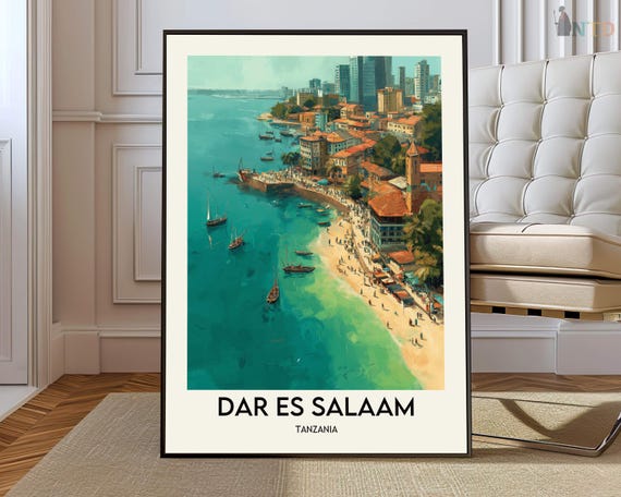 Dar Es Salaam Poster Wall Art Print Photo Tanzania