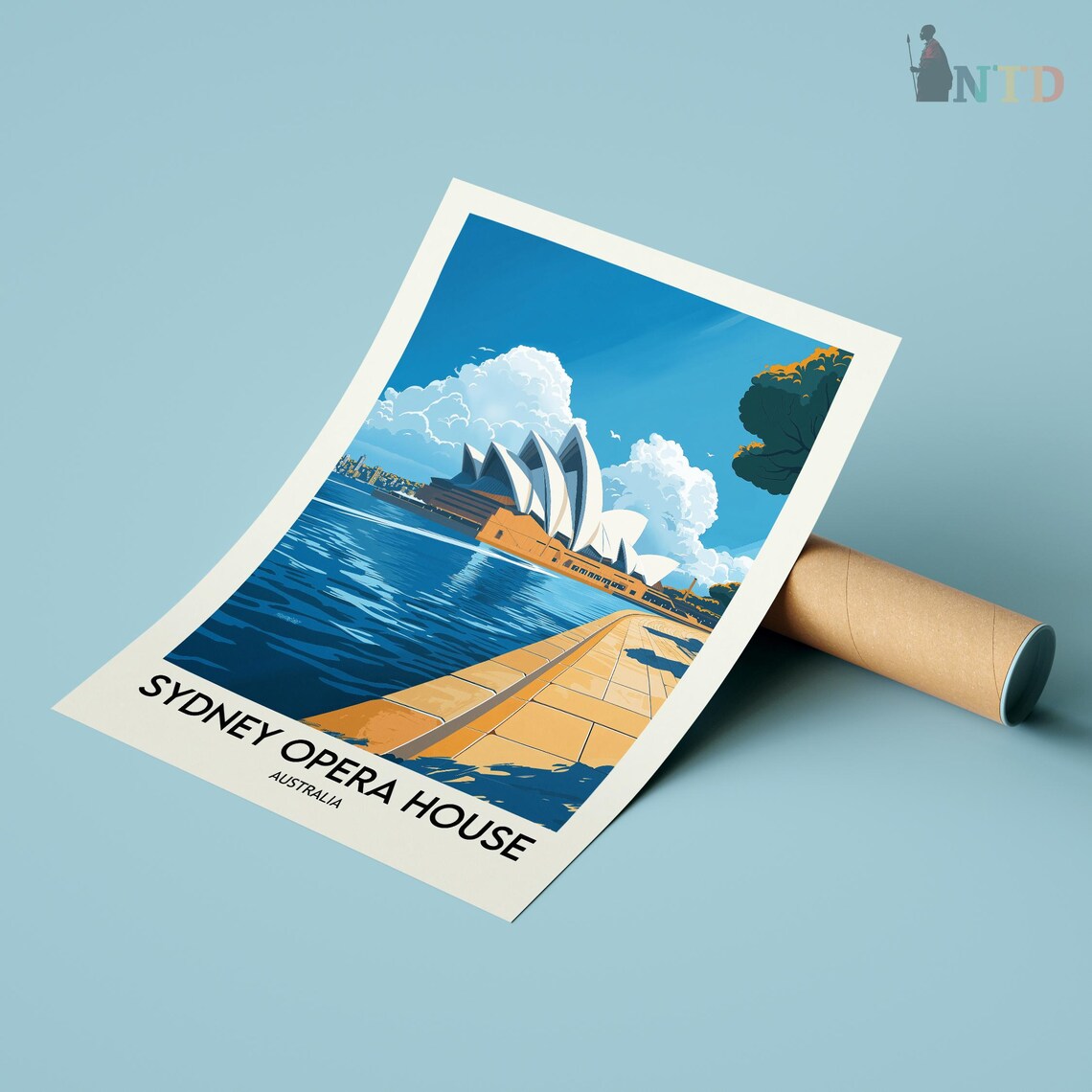Sydney Opera House Waterfront Promenade Daytime Travel Poster - Image 2