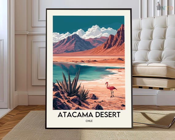 Atacama Desert Poster Wall Art Print Photo Chile