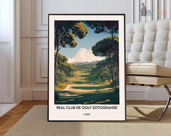 Real Club De Golf Sotogrande Poster Wall Art Print Photo Costa Del Sol