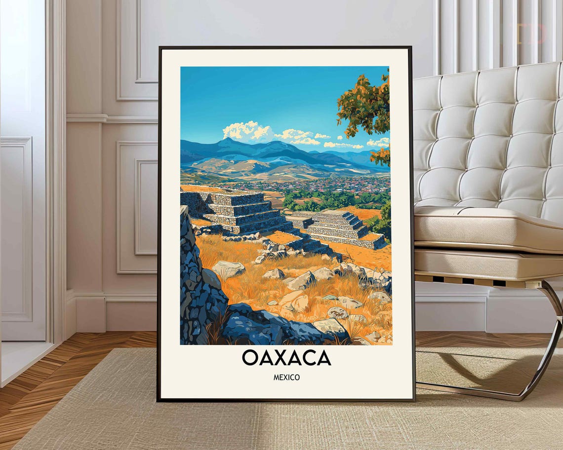 Oaxaca Poster Wall Art Print Photo Travel Mexico De Jurez