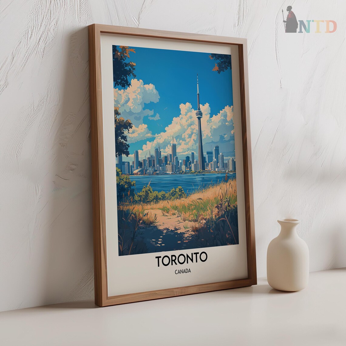 Toronto Travel Poster, Canada City Wall Art Print - Image 2